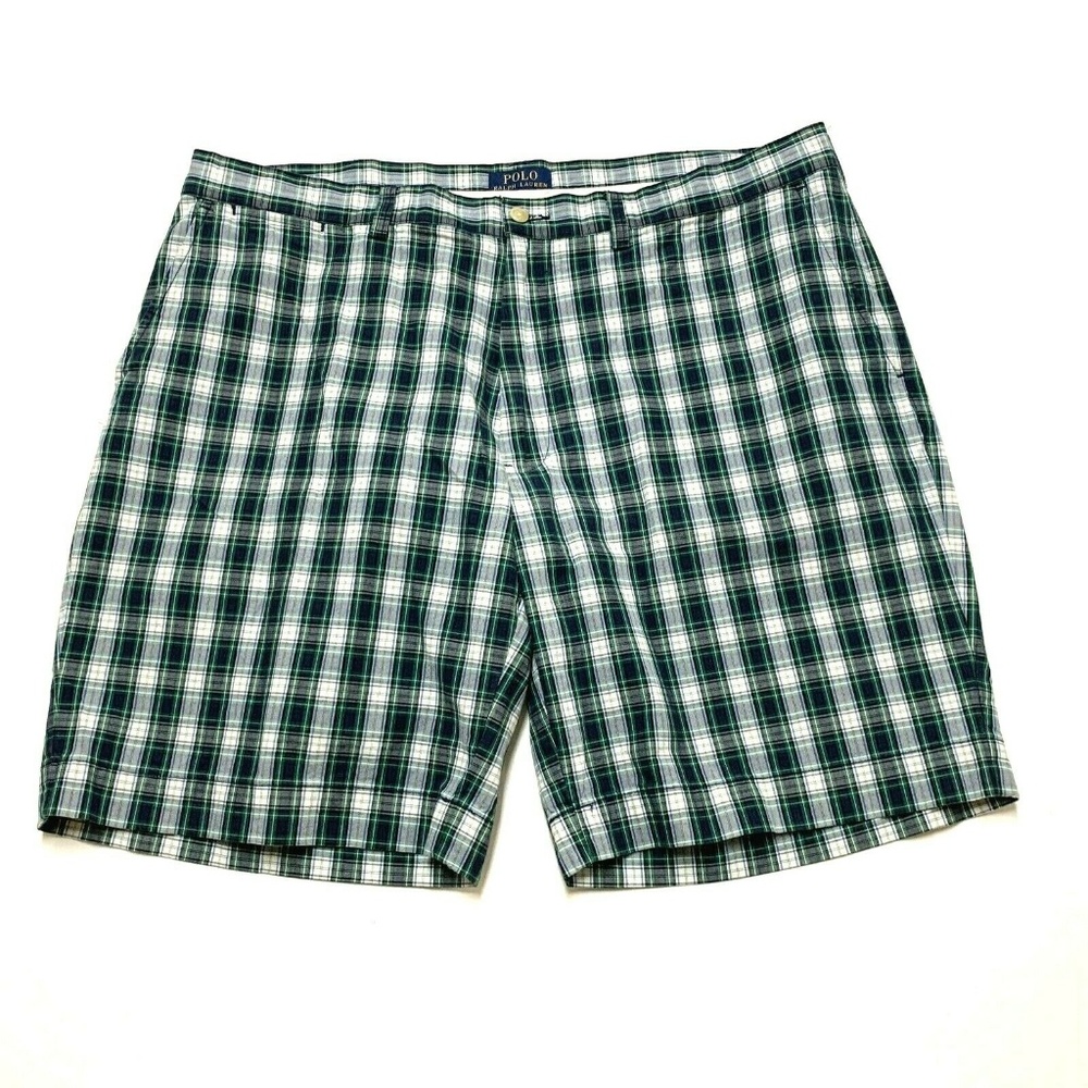 POLO Ralph Lauren Plaid Flat Front Shorts